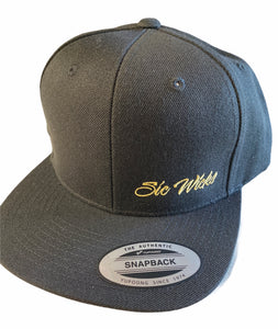 Black Flatbill SnapBack